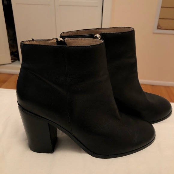 GENUINE leather heeled booties - Picture 3 of 4